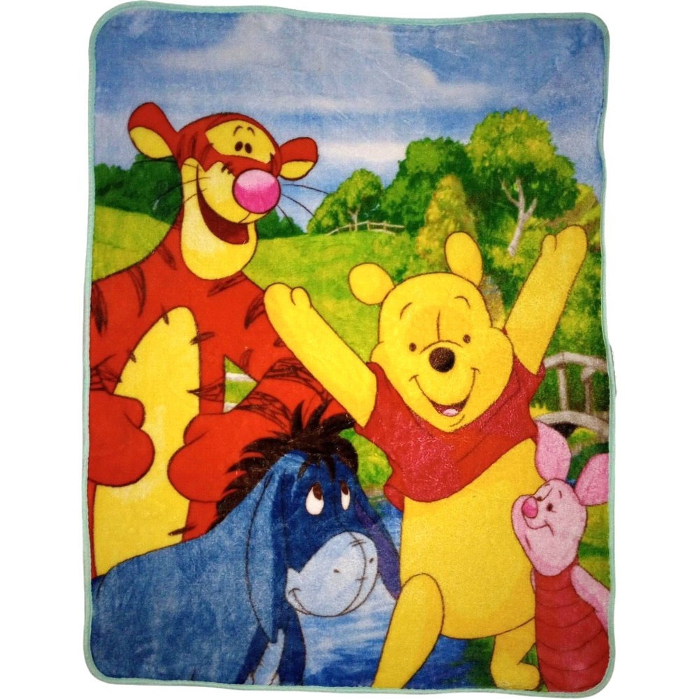 Disney Winnie The Pooh Plush Blanket Sherpa SL‎ Home Fashions Piglet Tigger